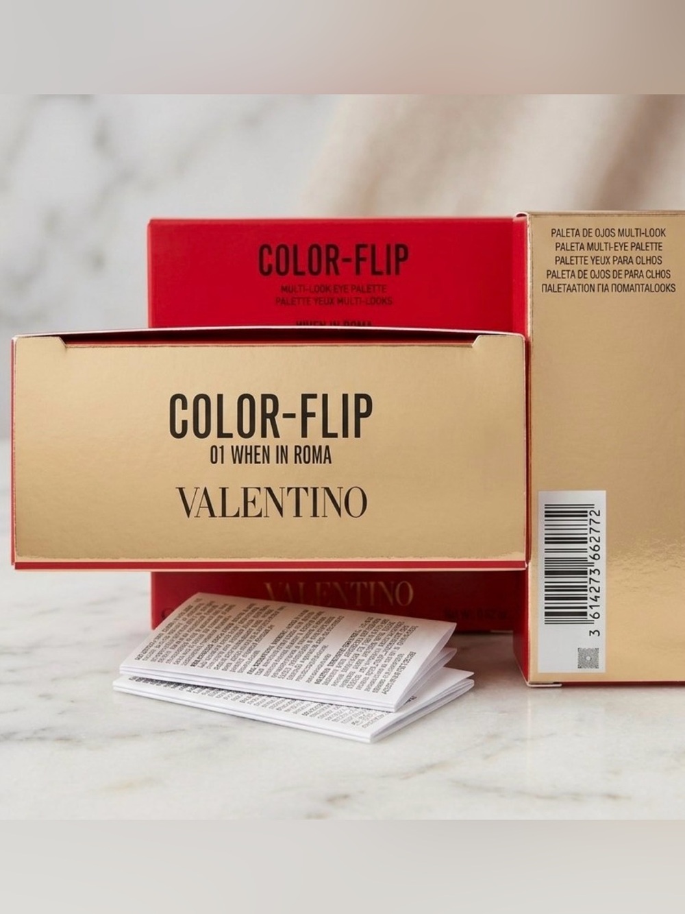 Valentino Color Flip Eyeshadow Pallet 01 When In Roma BNIB